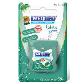 Fio Dental Medfio Sabores Premium Hortelã 50M