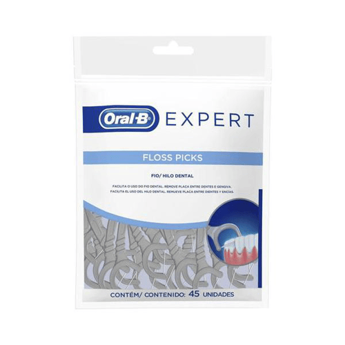 Imagem do produto Fio Dental Oralb Expert Floss Picks 45 Unidades