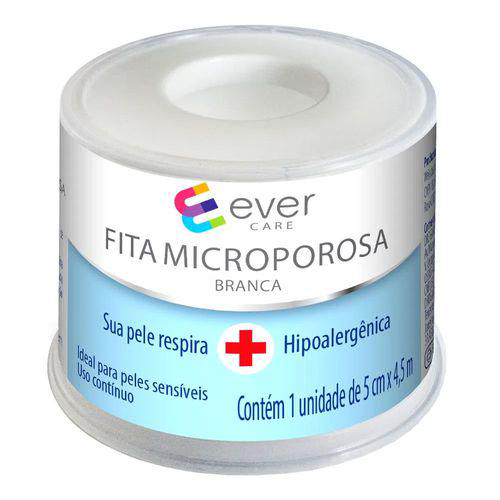 Fita Microporosa Ever Care Branca 5Cm X 4,5M