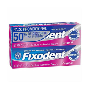 Imagem do produto Fixador De Dentadura Fixodent Original 21G + 2 Unidade Com 50% De Desconto