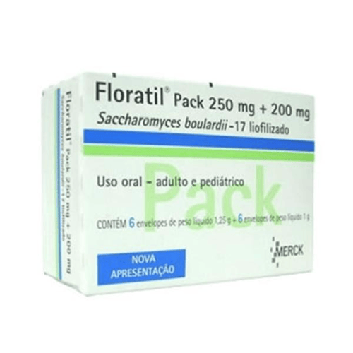 Imagem do produto Floratil - Pack Adulto E Pediátrico 250Mg 200Mg C 12 Envelopes 6 Envelopes De 1,25G E 6 Envelopes De 1G