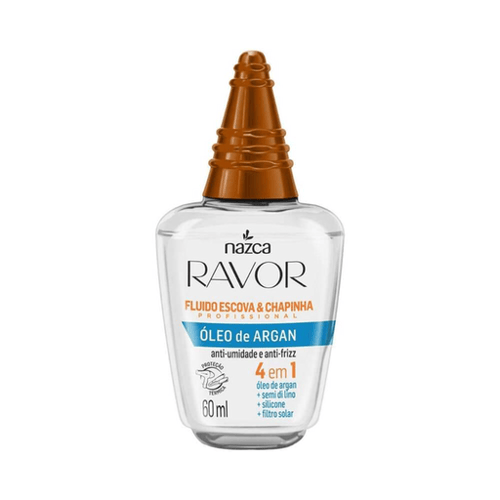 Imagem do produto Fluido Capilar Escova E Prancha Ravor Óleo De Argan Com 60Ml