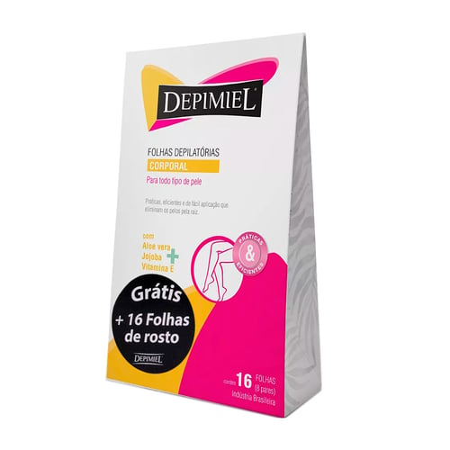 Folhas Pronta Depimiel Corporal 16 Folhas