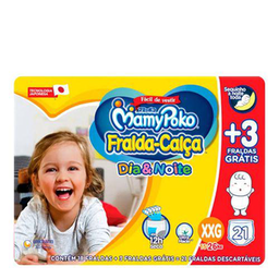 Imagem do produto Fralda Calça Infantil Mamypoko Dia&Noite Jumbinho Xxg 18 Unidades 18 Unidades