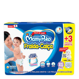 Imagem do produto Fralda Calça Infantil Mamypoko Super Seca Jumbinho Xg 20 Unidades 20 Unidades