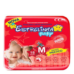 Imagem do produto Fralda Estrelinha Baby Pratico Tam M