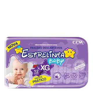 Fralda Estrelinha Baby Pratico Tam Xg