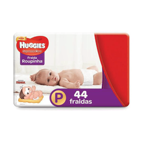 Fralda Huggies Roupinha Supreme Care P 44 Unidades