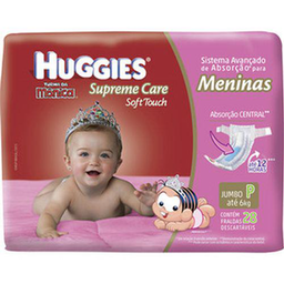 Imagem do produto Fralda - Huggies Supreme Care Soft Touch Menina Com 28 Fraldas P