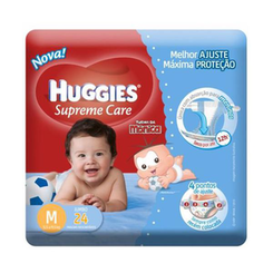 Fralda - Huggies Supreme Care Soft Touch Menino Com 24 Fraldas M