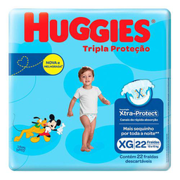 Fralda Huggies Tripla Proteção Jumbo Eg 22 Unidades