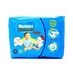 Imagem do produto Fralda Huggies Turma Da Mônica Tripla Proteção G 30Un