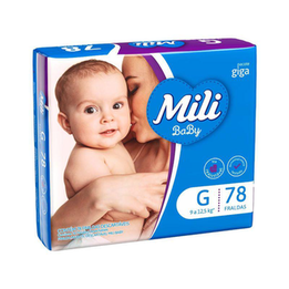 Fralda Mili Baby Giga Com 78 Tamanho G Giga