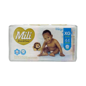 Imagem do produto Fralda Mili Love E Care Xg Mega Com 44 Unidades