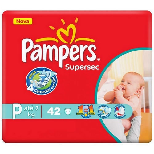 Fralda Pampers - Basica P Pacotao 42Un