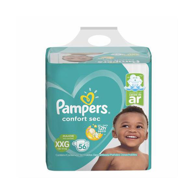 Imagem do produto Fralda Pampers Confortsec Bag Xxg Com 56