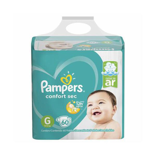 Fralda Pampers Confsec Bag G C/60