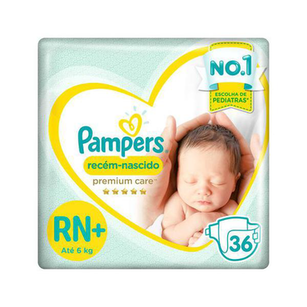 Fralda Pampers Recém Nascido 36 Unidades