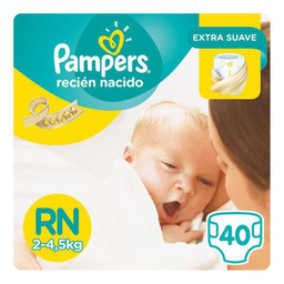 Fralda Pampers Recem Nascido C/40