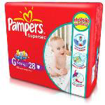 Fralda Pampers - Supersec G 28Un