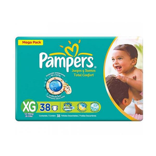 Imagem do produto Fralda Pampers Total Confort Mega Xg C 34 E 4 Tiras Gratis