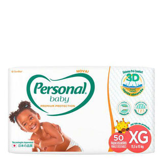 Fralda Personal Baby Premium Protection Tamanho Xg 50 Unidades