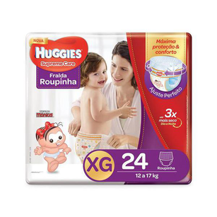 Fralda Roupinha Huggies Supreme Care Tamanho Xg Com 24 Unidades