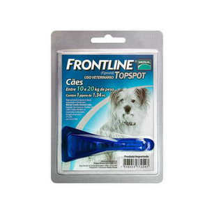 frontline topspot para cães 10 a 20kg com 1 pipeta de 1,34ml