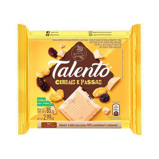 Garoto Talento 85Gr Cereais E Passas