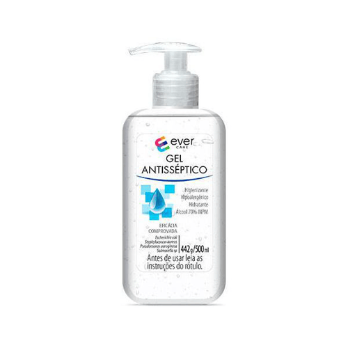 Gel Antisséptico Ever Care 500Ml