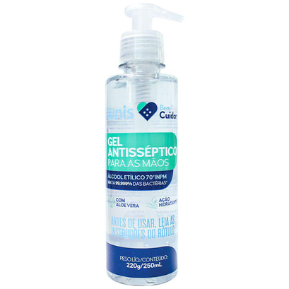 Gel Antisseptico Lunis Bem Cuidar 250Ml