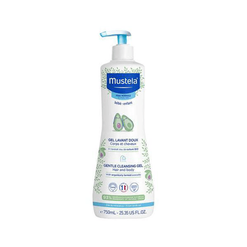 Gel Lavante Suave Mustela Bebê Com Abacate Orgânico 750Ml