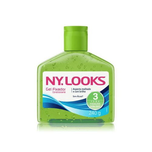 Imagem do produto Gel Ny Looks Fixação Extra Forte 3 Sem Álcool Com 240G