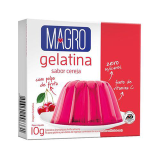 Gelatina Magro Com Sucralose Sabor Cereja 10G