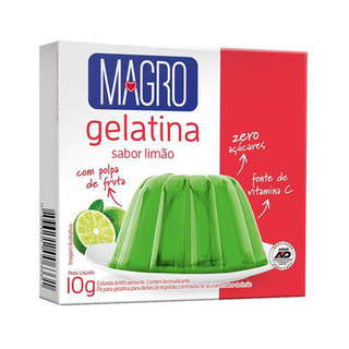 Gelatina Magro Com Sucralose Sabor Limao 10G