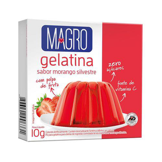 Imagem do produto Gelatina Magro Com Sucralose Sabor Morango Silvestre 10G