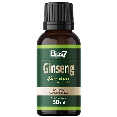 Ginseng Em Gotas Extrato Concentrado 30Ml Bios7