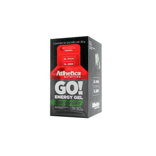 Imagem do produto Go! Energy Gel Recovery Morango Go! Gel Recovery Morango Display 10 Sachês De 30G