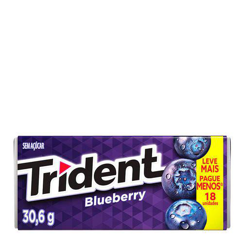 Goma De Mascar Trident Blueberry 30,6G