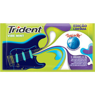 Goma De Mascar Trident Vibe Mint Com 5 Unidades