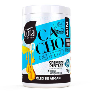 Imagem do produto Gota Cacho Perfeito Creme P/ Pentear Óleo De Argan 1Kg Gota Dourada