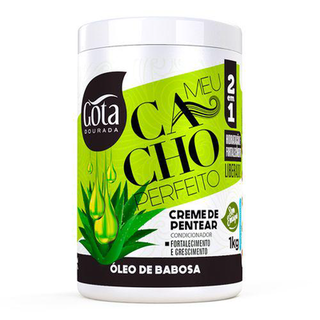 Gota Cacho Perfeito Creme P/ Pentear Óleo De Babosa 1Kg Gota Dourada