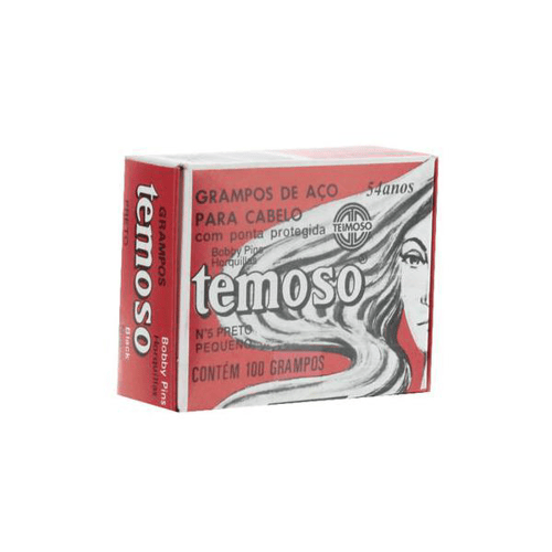 Grampo Temoso N 05, Preto Com 100 Unidades - N5 Preto 100Un