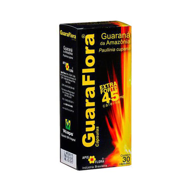 Imagem do produto Guaraflora Guaraná 45Mg Extra Forte C 30 Cápsulas