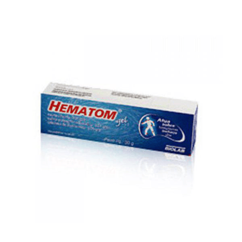 Hematom 10mg/g + 10mg/g + 50mg/g caixa com 1 bisnaga com 30g de gel de uso dermatológico