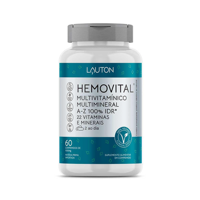 Hemovital Multivitamínico Lauton Nutrition Com 60 Comprimidos