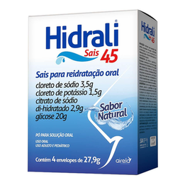 Hidrali Sais Natural Pó Solução 4 Envelope