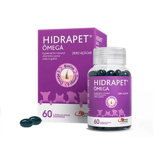 Hidrapet Ômega Suplemento Para Cães E Gatos 60 Cápsulas