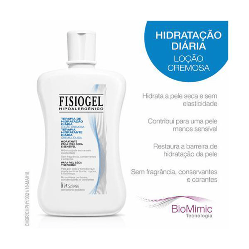 Hidratante Corporal Fisiogel Loção Cremosa Pele Seca E Sensível 200Ml