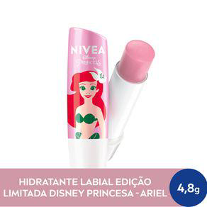 Hidratante Labial Nivea Pérola Shine Disney Ariel Com 4,8G